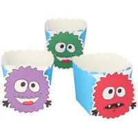 Demmler 4x 6 Bakvormpjes Buddies 6 cm x 5 cm x 5 cm Monster