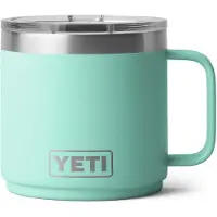 Yeti Rambler Stackable Mug 2.0 14oz Mag Slider Lid, Seafoam, stapelbare thermosmok met deksel, 414 ml