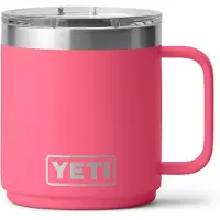 Yeti Rambler Stackable Mug 2.0 10oz Mag Slider Lid, Tropical Pink, stapelbare thermosmok met deksel, 295 ml