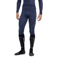 Falke - Wool-Tech Long Tights - Merino-ondergoed S, blauw