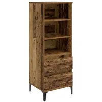 vidaXL Highboard Oud hout 40 x 36 x 110 cm Bewerkt hout