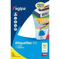 Agipa Universele etiketten, 9 x 13 mm, wit