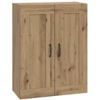 vidaXL Wandkast Artisanaal eiken 69,5 x 34 x 90 cm Bewerkt hout