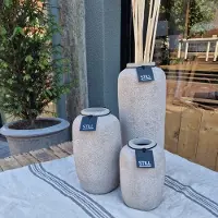 Still | flesvaas| medium| kleur LIGHT ( beige/zand)| 30 cm hoog