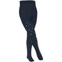 Falke Multidot dun gedessineerd katoen panty kinderen blauw - maat 134-146