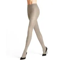 Falke Family eenkleurig katoen panty dames beige - maat 48-50