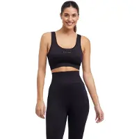 Falke Training Med Sup gemiddeld activiteitsniveau functioneel materiaal sportbeha dames zwart - maat XS