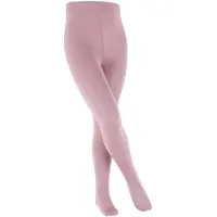 Falke Cotton Touch dun eenkleurig katoen panty kinderen roze - maat 110-116