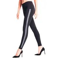 Falke Clean Intensity ondoorzichtig naadloos materiaal legging dames zwart - maat S 36-38
