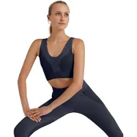 Falke CORE Seamless Medium Support voor laag activiteitsniveau functioneel sportbeha dames blauw - maat L