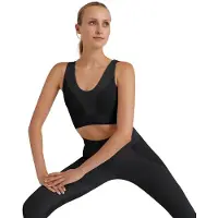 Falke CORE Seamless Medium Support voor laag activiteitsniveau functioneel sportbeha dames zwart - maat S