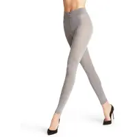 Falke Softmerino eenkleurig wol katoen legging dames grijs - maat 42-44