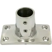 Goldenship Rectangular 90º Base Zilver 22 mm