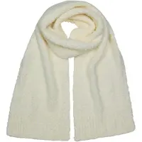 Falke Selection Bouclé sneldrogend warm wol wintersjaal unisex wit - maat ONESIZE