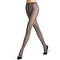 Falke Particle gedessineerd materiaal transparent 20 DEN panty dames grijs - maat L
