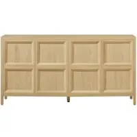 STILVORA Dressoir 160x40 cm – Tip On Deuren Met Soft Close – 2 Ruime Vakken Voor Woonkamer Slaapkamer – MDF Scandinavische Stijl – Zonder Matras – Eiken