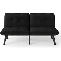 STILVORA Sofa-bed met uitklapbare slaapfunctie, 2-persoonsbank met gastenbedfunctie, ruimtebesparend slaapbank voor woonkamer en logeerkamer