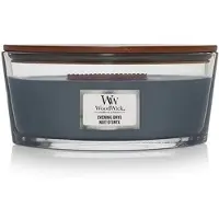 Woodwick Heartwick Flame Ellipse Geurkaars - Evening Onyx - 50 branduren