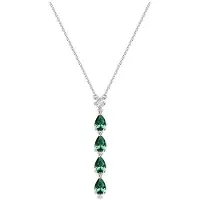 Brosway FANCY FLG110 ZILVEREN KETTING MET GROENE/TRANSPARANTE ZIRKONIA'S 1 STUK