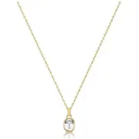 Brosway SYMPHONIA BYM188 GOLD-PLATED KETTING MET KRISTAL 1 STUK