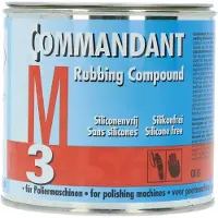 Commandant Rubbing Compound M3 - Polijstpasta – Hoge polijstende werking – Verwijdert spuitnevel & krassen - Voor poetsmachine - Siliconenvrij - 500gr