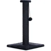 Beeztees Serpa Katten Krabpaal - Omwikkeld met touw - Met balletje - Zwart - 35x35x60 cm