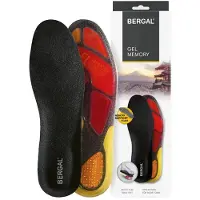 SKECHERS inlegzolen - Bergal Gel-Memory - Nieuwe vormende Skecherzolen - Zwart - Maat 40/41
