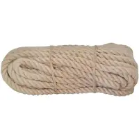Linotech Jute touw - UN - 14 mm - 20 m - Drie strengen - Natuurlijk - Weerbestendig - Zacht aanvoelend
