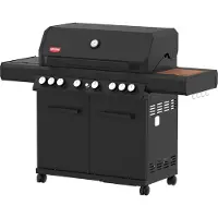 Grill Guru Burner 6 - Gasbarbecue - 4x hoofdbrander - 2x infrarood - 1x zijbrander - 1x achterbrander -Zwart