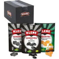 Klene Combidoos - Drop - Mix van Zoute Ovaaltjes, Honingbijtjes & Ademin - Zout, Honing & Eucalyptus - Suikervrij - 14x110gr