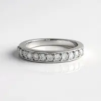 Cavill - Zilveren ring - 925 Sterling zilver geplatineerd - 12 Cambodjaanse zirkonen 0,60 ct rond slijpsel - elegante damesring 20x20 mm