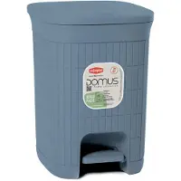 Stefanplast Pedaalemmer 'Domus' - 20 liter - Smoky Blue – Gerecycled kunststof