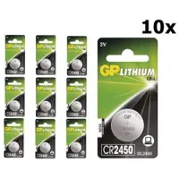 GP CR2450 - Knoopcelbatterij - 610 mAh - 3 Volt (10 stuks)