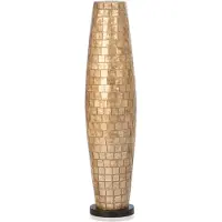 Design Staande lamp Handgemaakte Tafellamp woonkamer slaapkamer Cone Cubes gold capiz parelmoer schelp 100 cm