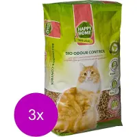 Happy Home Natural Bio Odour Control - Kattenbakvulling - 3 x 20 l