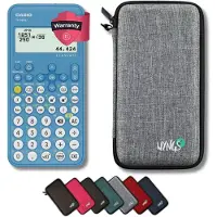 Casio fx-82NL+ incl. WYNGS Beschermhoes Lichtgrijs - Wetenschappelijke Rekenmachine - Basis Pakket