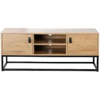 CALICOSY Tv-meubel met 2 deuren en centrale nis, eikenlook l120 cm jill