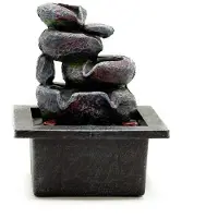 Ancient Wisdom - Decoratief beeld - Tafelwaterornament 20 cm multicolor hars - waterval - tuinbeeld - interieurdecoratie - waterornament - decoratie