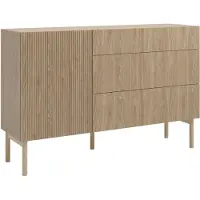 Selsey Dressoir Jolie | spaanplaat naturel 140x91x38 cm dressoirs | NADUVI