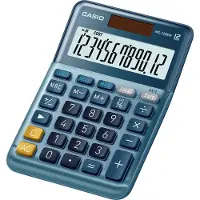 Casio MS-120EM Bureaurekenmachine 12-cijferig LCD-scherm blauw