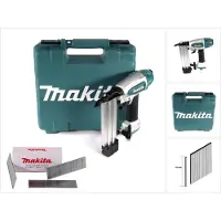 Makita Tacker + spijkerpistool, AF 506 Perslucht opzetspijker 15-50mm 4,3-8,3bar + 5000x opzetspijker 32mm gegalvaniseerd
