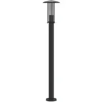 vidaXL Weglamp, zwart, 100 cm, roestvrij staal