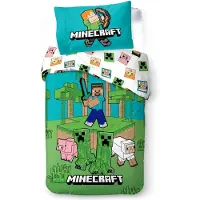 Minecraft Bed Linen - Adult Size 140 x 200 cm - Minecraft Jungle Explore (1029465)