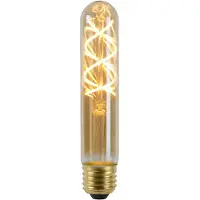 Lucide T32 - Filament lamp - Ø 3 cm - LED 3 StepDim (Memory) - E27 - 1x4,9W 2200K - Amber