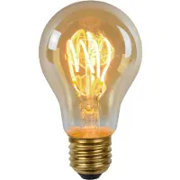 Lucide A60 - Filament lamp - Ø 6 cm - LED 3 StepDim (Memory) - E27 - 1x4,9W 2200K - Amber