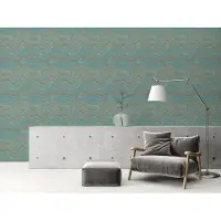 Living Walls Stories of Life - Turquoise - Steen - 396591