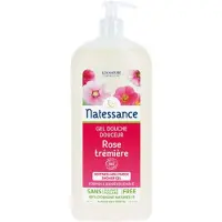 Natessance Douchegel Zachte Roos met Biologische Palmolie Vrij 1000 ml Gel
