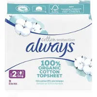 Always Maandverband Bio Cotton Protection Ultra Long Met Vleugels 9 Stuks