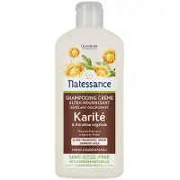 Natessance Shea Butter en plantaardige keratine crèmeshampoo 250 ml Shampoo
