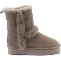 Warmbat Boots Women Kangaroo Suede Double Faced Plateau Wool Moss-Schoenmaat 40